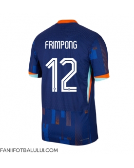 Țările de Jos Jeremie Frimpong #12 Tricou Fotbal Replică European 2024 Barbati Deplasare